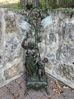 Art Nouveau style castle lamp.