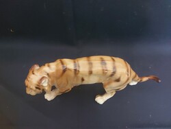 Bengáli tigris Royal Dux porcelán