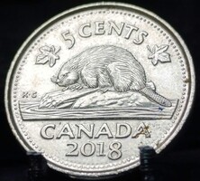 Kanada 5 cent, 2018 F01F8