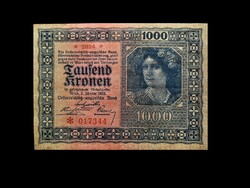 Ausztria, 1000 korona – 1922. január 2.