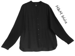 H&M fekete alkalmi blúz L/XL-es 675