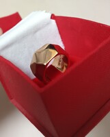 Molecole Italian Designer Ring with Rose Gold Plating Size 52
