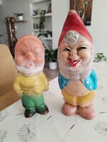 Retró gumi törpe pár az egyik Plastolus a kisebbik sípol (22-27 cm)