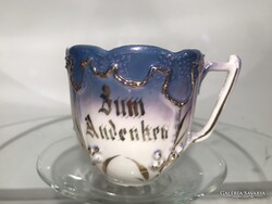 ANDENKEN - 3 D - PORCELÁN BÖGRE - 1,5 dl - RÉGI - NEM KOPOTT - HIBÁTLAN