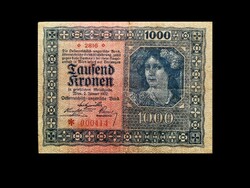 Ausztria, 1000 korona – 1922. január 2.