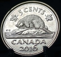 Kanada 5 cent, 2016 F01F5