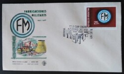 FK60 /  Argentína 1971 A Fabricaciones Militares bélyeg FDC-n