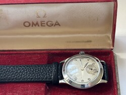 Antik kismásodperces omega a korai 50- es évekből, gyári dobozában pontos, acél csavaros tokban. Pon