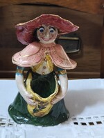 Ritka H. Ráhmer Mária stílusú art deco kerámia figura / fogpiszkálótartó (16 cm) – Hibátlan!
