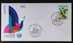 ENSzBf8 /  ENSZ - Bécs 1980 A béke galambja bélyeg FDC-n