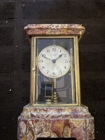 Antik Bulle Clockette francia elektromágneses óra márvány tokban (1920-as évek)
