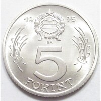 Magyarország,5 forint 1975 aUNC+ nikkel