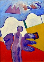 János Aknay (1949-2026) SZENTENDREI 'PURPLE ANGEL'