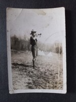 Régi fotó Cserkész kürtös "váltás"  1936 – eredeti fotó Bohu Antal