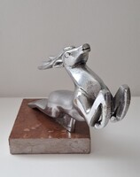 GAZ Volga Car Nose Ornament, Jumping Deer, 16 cm