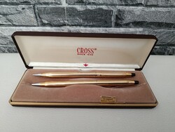 Eredeti Cross Classic Century 10K Gold Filled toll és ceruza készlet dobozában