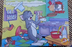 Klasszikus  Tom és Jerry 99 db puzzle/Made in Holland /hiányzik 3 db és a doboz alja / kb.﻿1989 -92