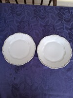 Antik Zsolnay arany tollazott lapostányér pár (24 cm, 2 db)-szép állapotban!