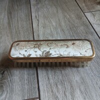 Elegáns régi fémkeretes ruhakefe IV. (15,5x4,7x3,8 cm)
