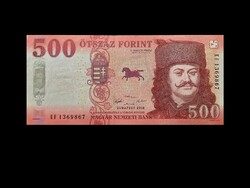 HUNGARY – RED 500 FORINT – 2018