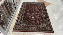 4555 ÓRIÁSI AKCIÓ Hindu Tabríz kézi gyapjú perzsa szőnyeg 120X180CM