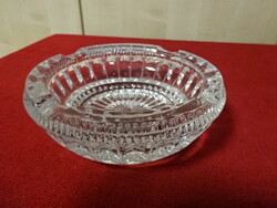 Ólomkristály hamutál, átmérője 14 cm. Jókai