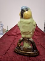 Retro Cervit Kolozsvári porcelán papagáj figura, 1960 as évekből.