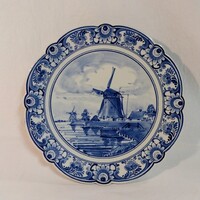 Ritka Delft kék Hosokawa évfordulós falitányér - Schoonhoven (24,5 cm)