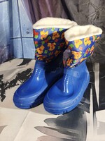 Kék macis hótaposó 34-35-ös bth:22cm ÚJ