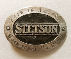 Eredeti amerikai vintage Stetson női férfi western cowboy fém övcsat 1960-as / 1970-es évek