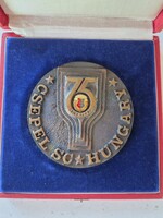 CSEPEL SC HUNGARY retro bronz plakett díj