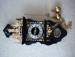 Antique Flemish Wuba Zaanse Pendulum Wall Clock