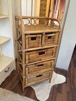 Rattan kosaras komód 96/ 47x38 eladó bp 17 kerben