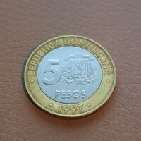 Dominican Republic 5 peso, 1997 - Commemorative Coin