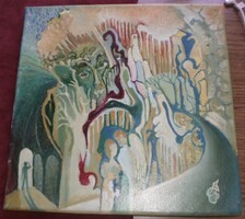 Jávorka Csaba, Cím: Bagatellek II. Méret: 30 cm.  ﻿x 30 cm. Feszített vászon