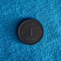 Norvégia - Norway - 1 ore - 1957 coin