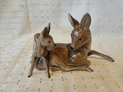 Deer Family German Porcelain