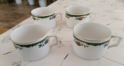 Zsolnay teáscsészék 4 db, cca 8,5 cm átmérő