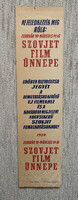 „Szovjet Film Ünnepe” - könyvjelző