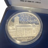 Szt. László Emlékérem (1995) – Ritka, sorszámozott 1 Oz ezüst emlékérem tanúsítvánnyal