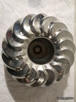 KUGLÓF - 25 cm - SÜTŐFORMA - RÉGI - 25 x 13 cm - ACÉL - HIBÁTLAN