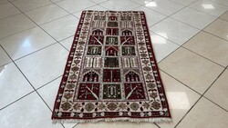 4330 KIÁRUSÍTÁS Hindu Bakhtiari kézi csomó gyapjú perzsa szőnyeg 70X140CM