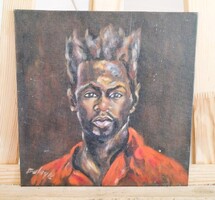 Interesting Portrait Painting 25x25 cm