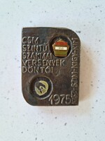 A SZAKMA IFJÚ MESTERE retro bronz plakett díj CSM SZINTŰ SZAKMAI VERSENYEK DÖNTŐI