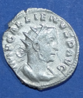 Gallienus császár római ezüst denár, szép állapotban, i.u. 253-268