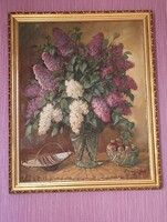 Hollóházi carving painting 64 cm X 82 cm