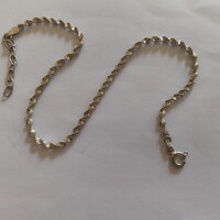New Silver Anklet Made in Italy 22-26 cm