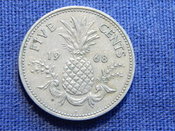 Bahama-szigetek 5 Cents 1968