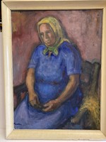 Margit Gräber (1895 - 1993). Old woman.
