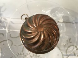 KUGLÓF - SÜTŐFORMA - RÉZ - 9 x 5  cm - NÉMET - VASTAG - HIBÁTLAN